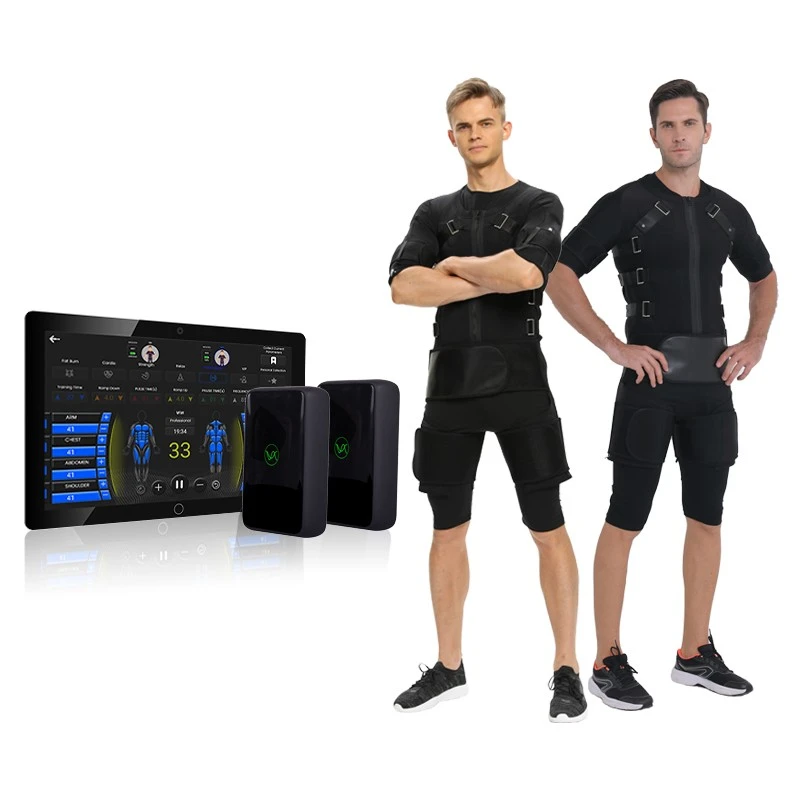 Electrostimulation Exercises Use Muscle Stimulator Vest