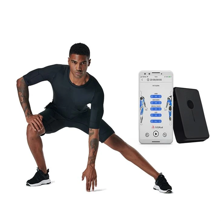 Dispositivo wireless Bluetooth per allenamento bodybuilding stimolazione EMS