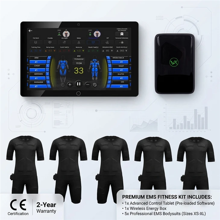 Kit completo di tuta da allenamento per il corpo-wireless EMS per palestre